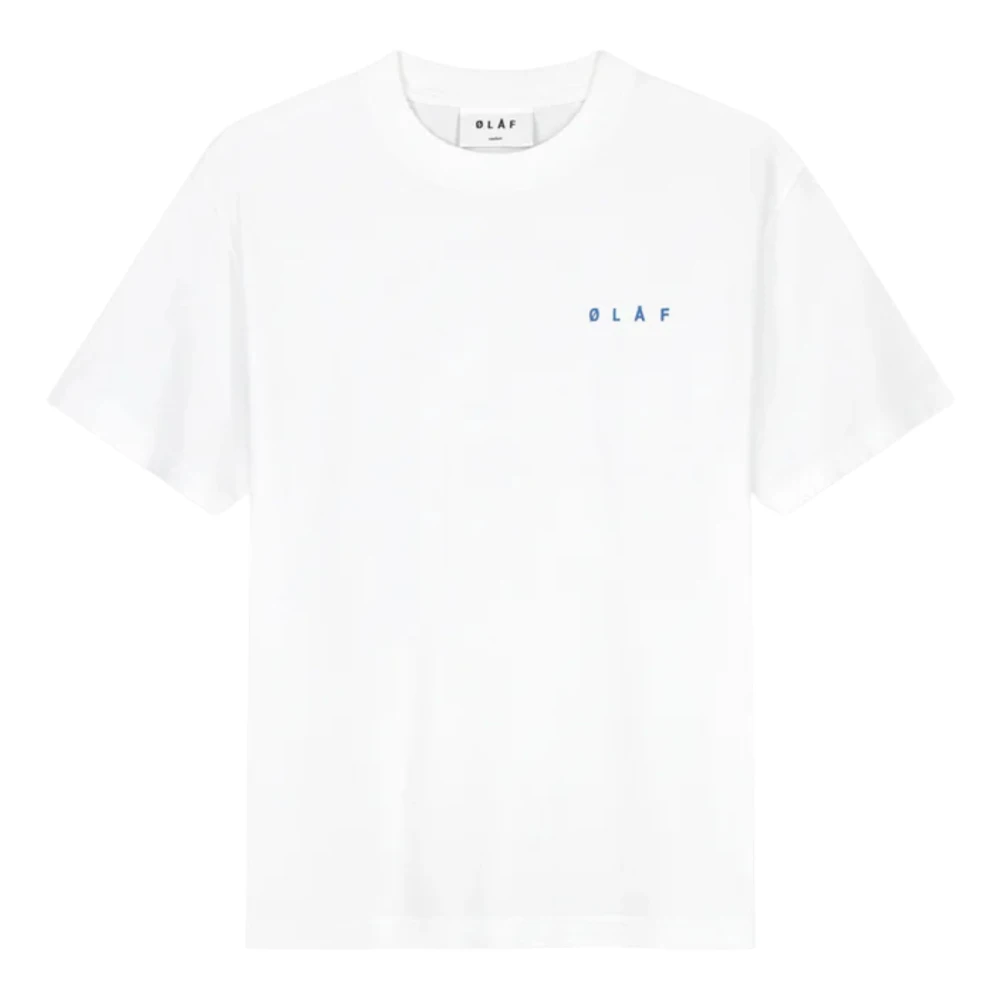 Olaf Hussein Wit T-shirt met M180103 White Heren