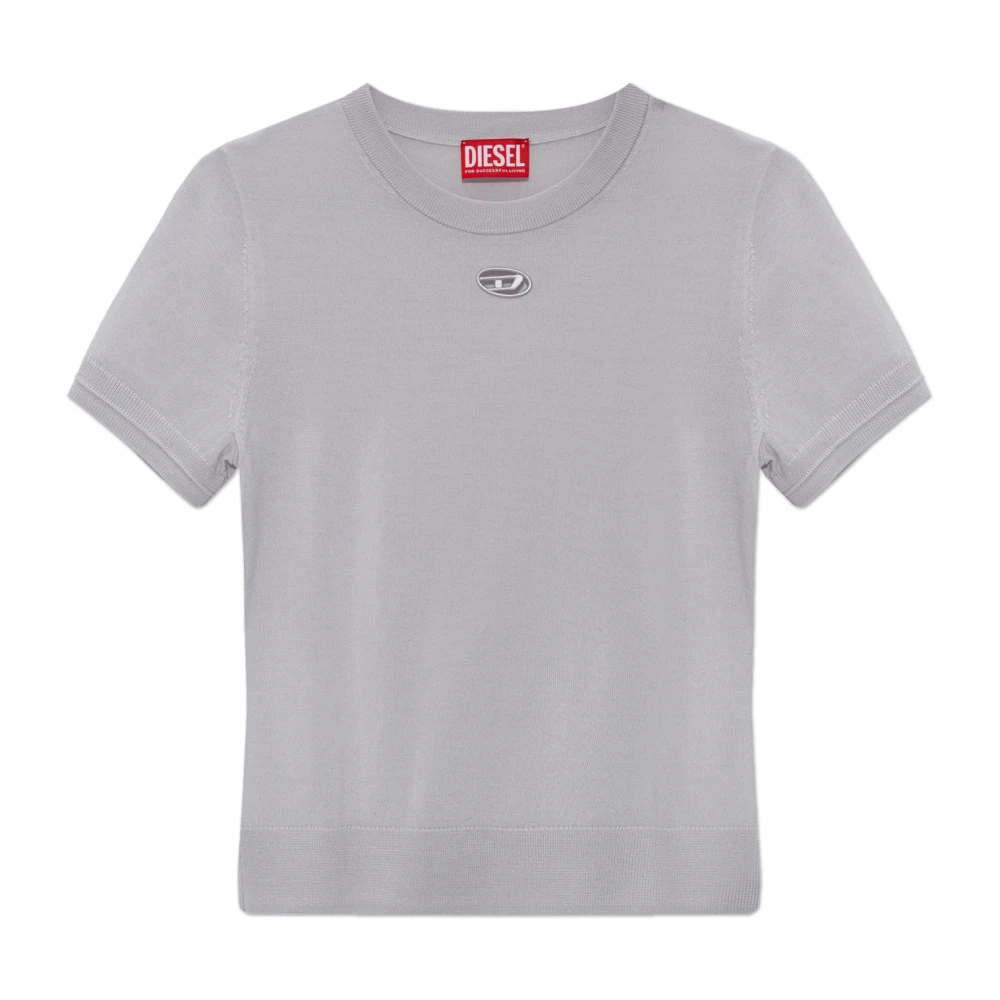 Diesel Vrouw Grijs Truien & Vesten Dames, L, Wol, M-Aline Wollen Top
