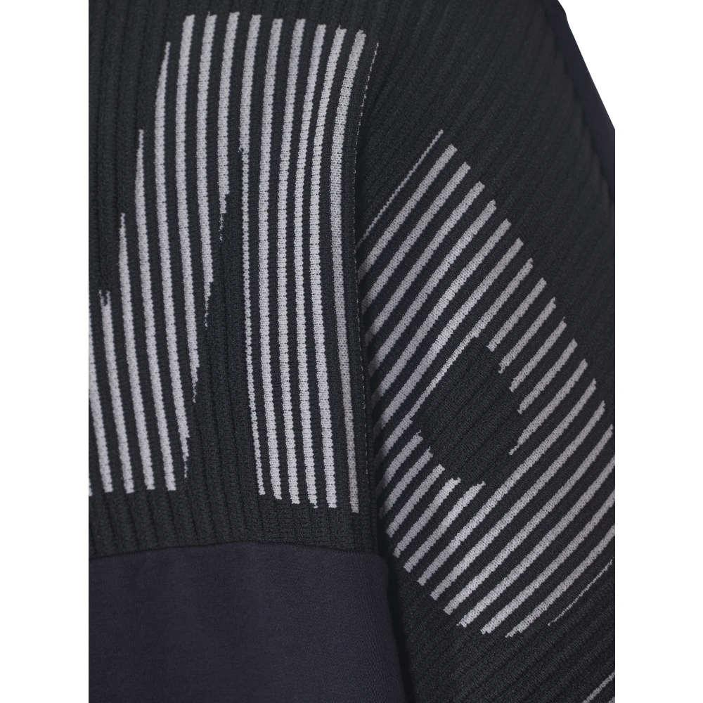 Parajumpers Zwarte Trui met Skein Detail Black Heren