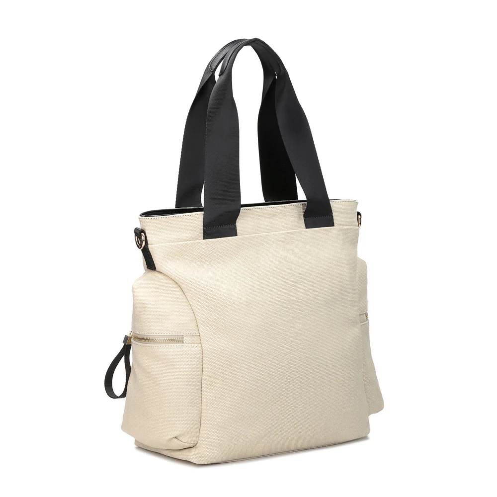 Kazar Dames beige en zwarte tas Beige Dames