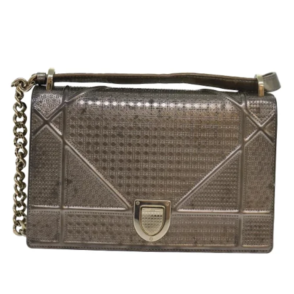 Dior Vintage Pre-owned Leather dior-bags Yellow Dames
