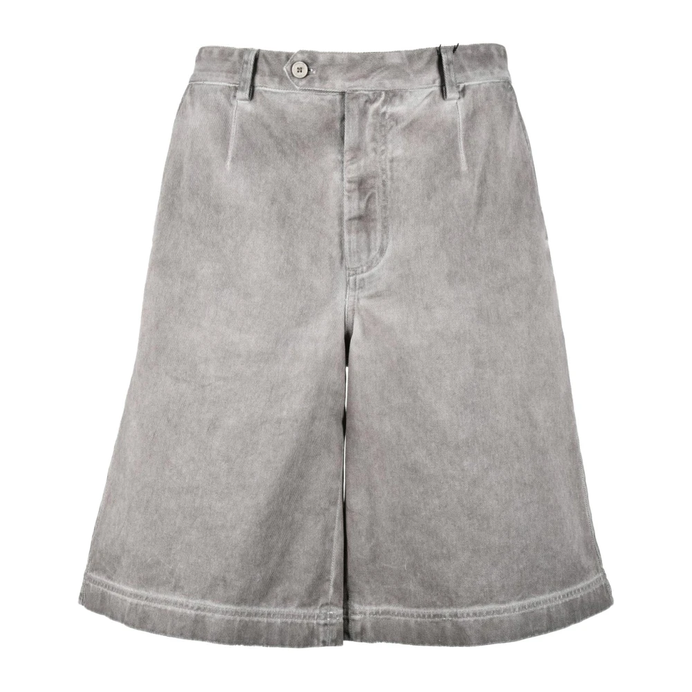 Dolce & Gabbana Katoenen Bermuda Shorts Gray Heren