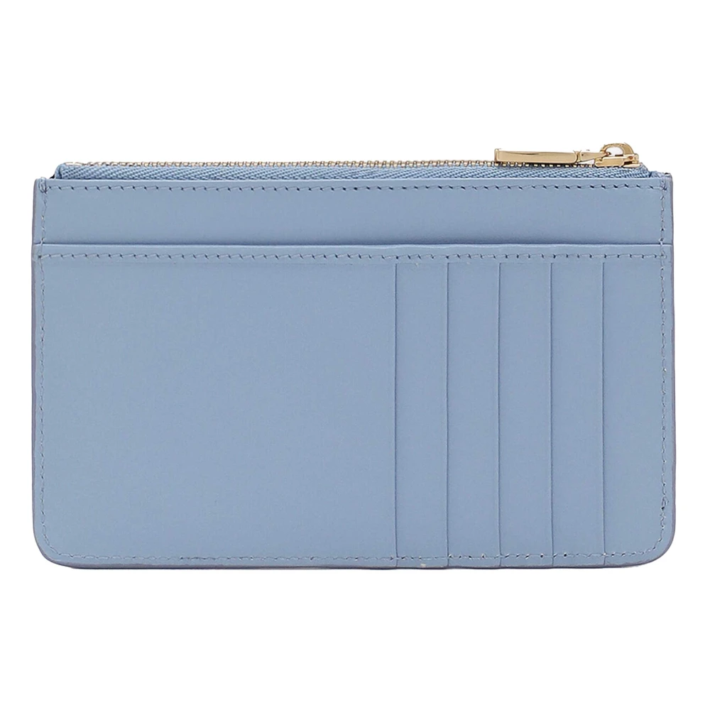 Dolce & Gabbana Gouden Zip Cardhouder Blue Dames