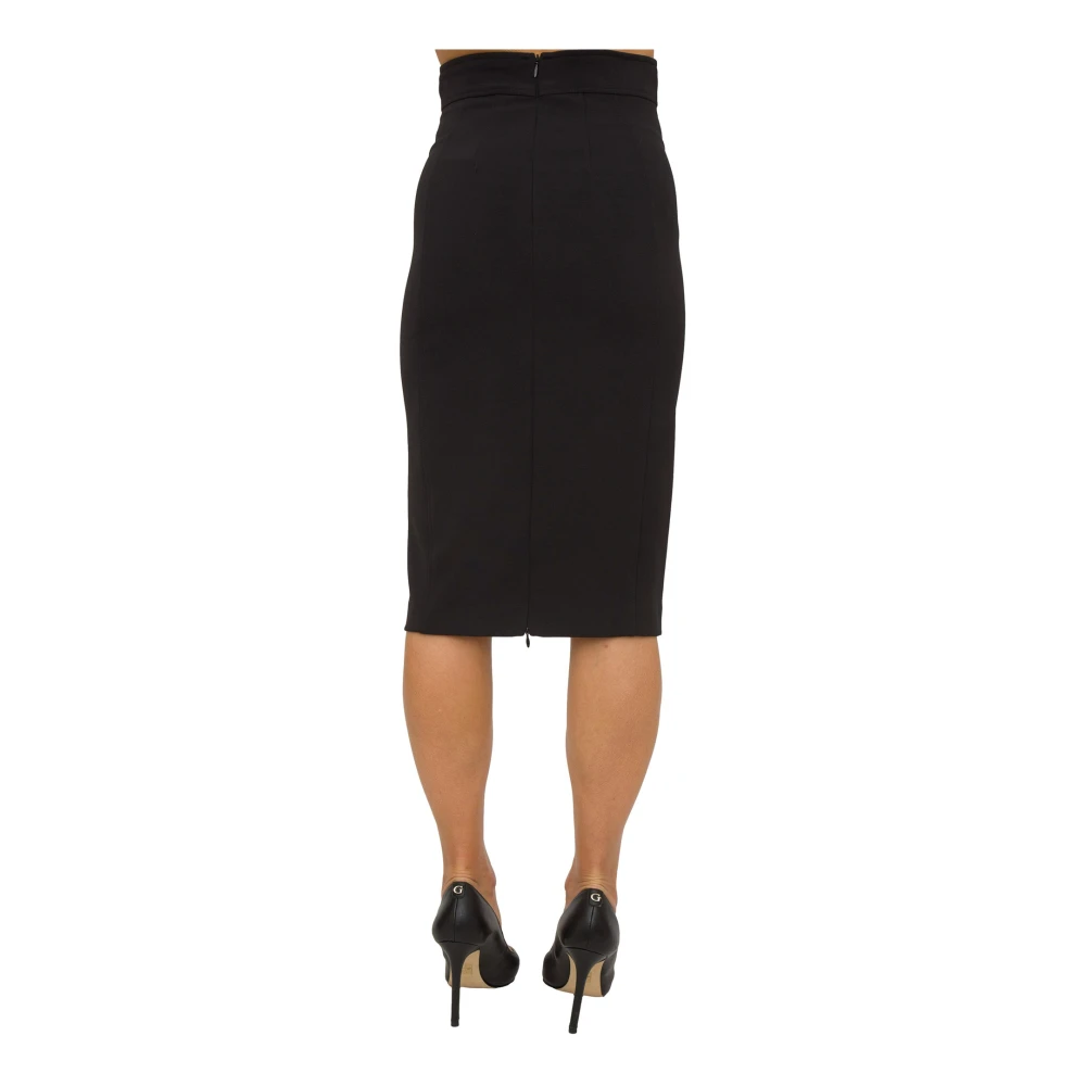 Nenette Zwart Cady Pencilrok Black Dames