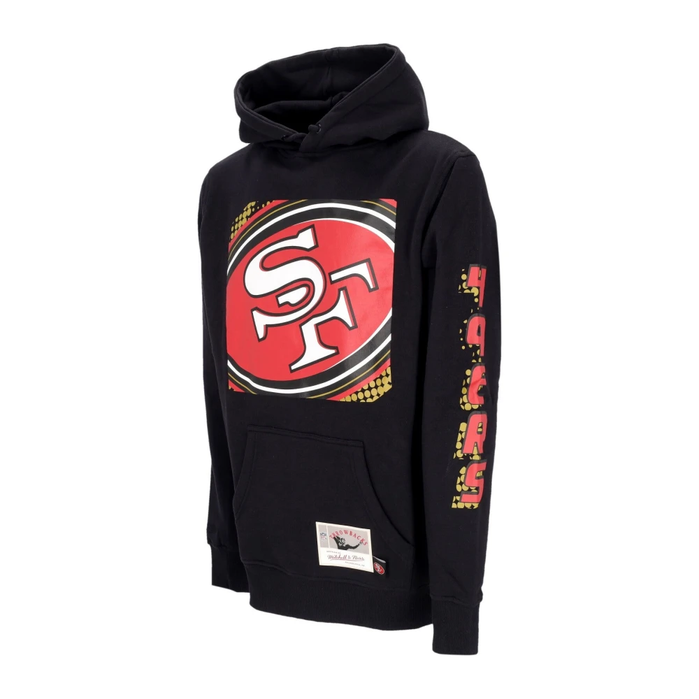 Mitchell & Ness NFL Big Face Hoodie Zwart Black Heren
