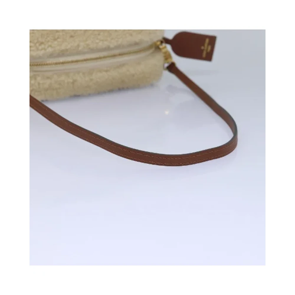 Louis Vuitton Vintage Pre-owned Wool louis-vuitton-bags Beige Dames