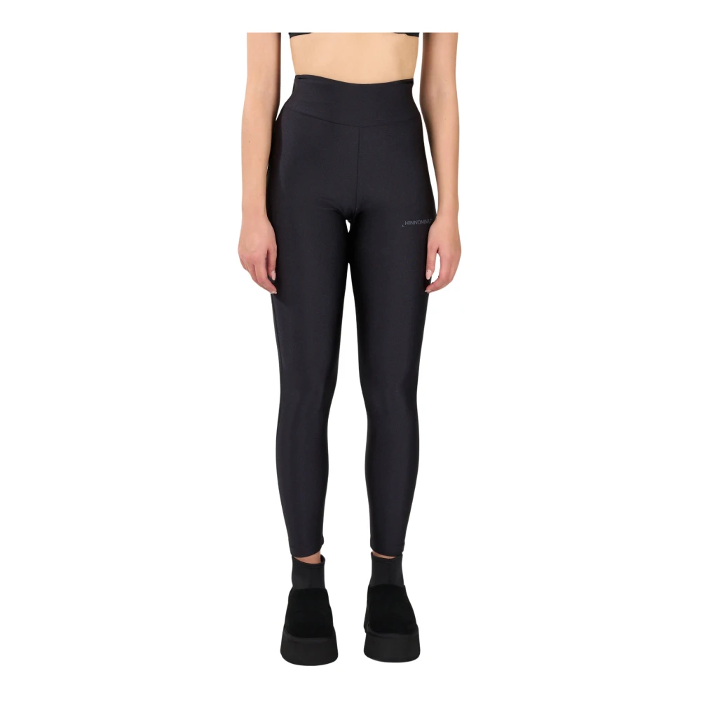 Hinnominate Glanzende Lycra Leggings Black Dames