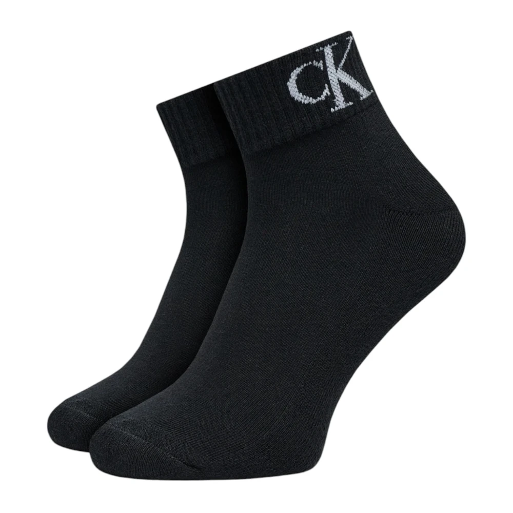 Calvin Klein Jeans Men's Black Socks, M, Printed Slip-On Underwear