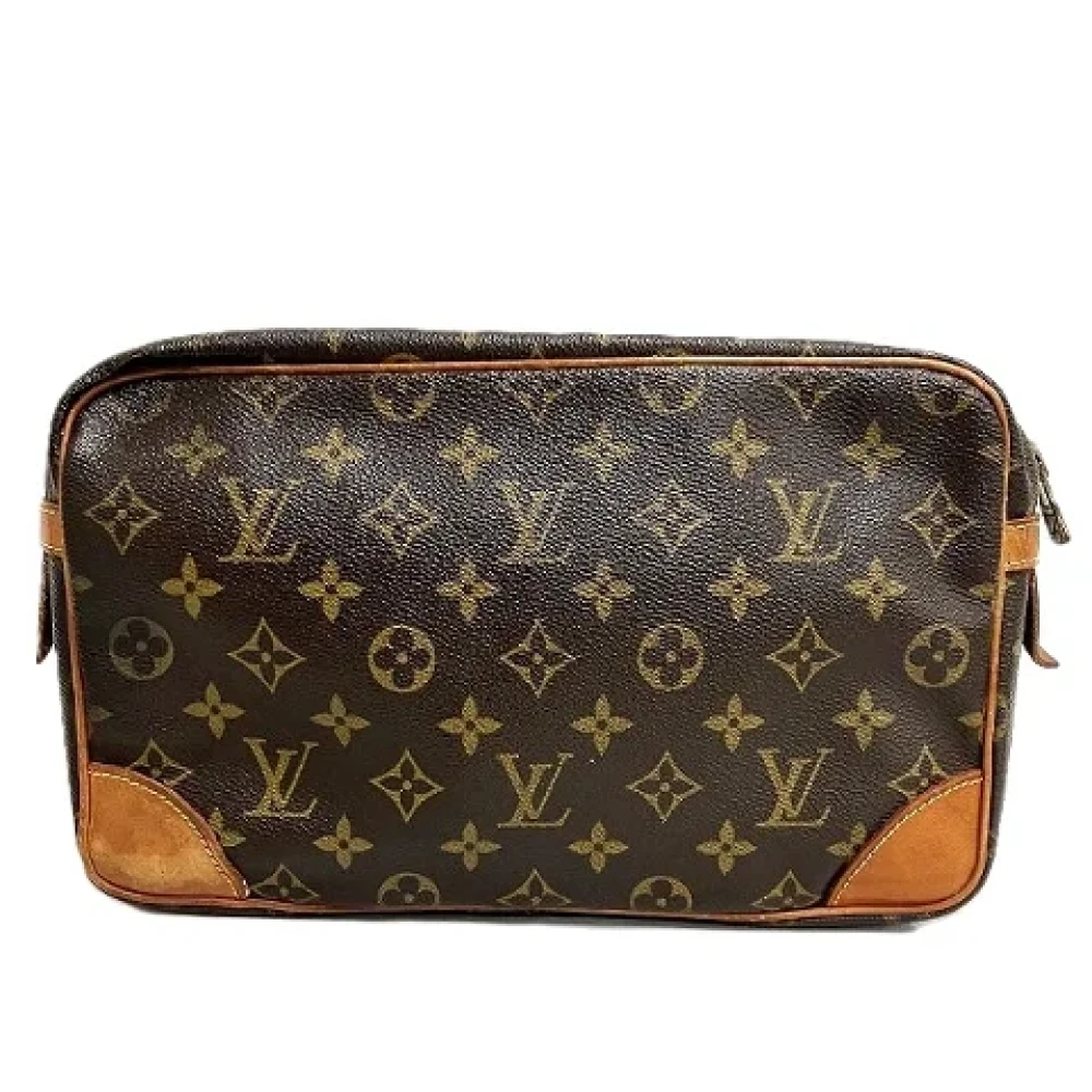 Louis Vuitton Vintage Pre-owned Canvas clutches Brown Dames