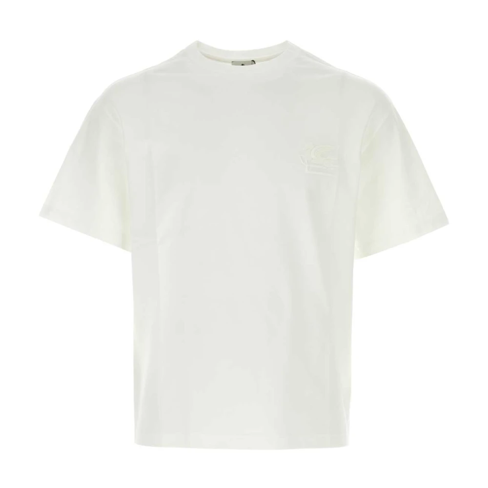 ETRO Klassiek Wit Katoenen T-Shirt White Heren