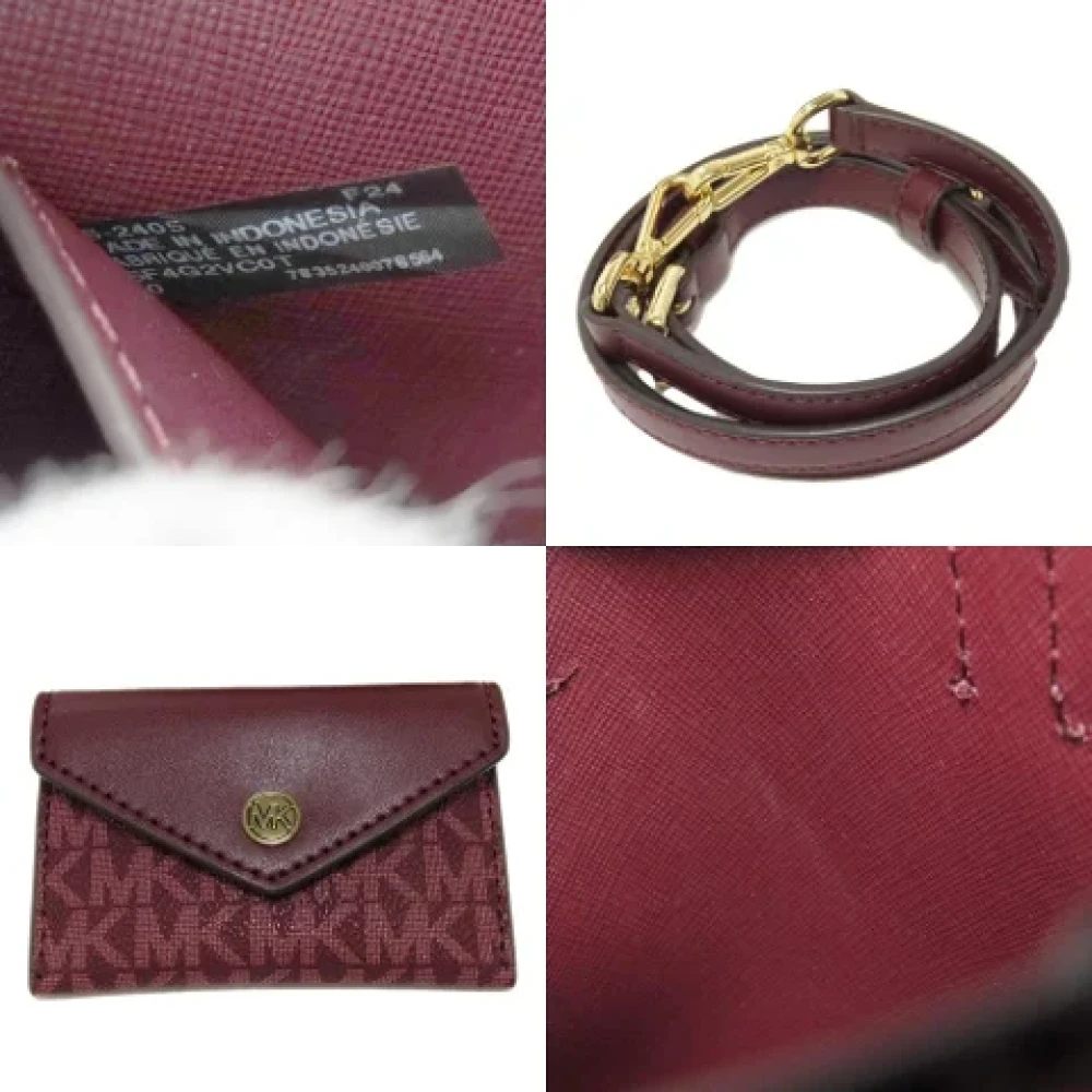 Michael Kors Pre-owned Leather handbags Red Dames