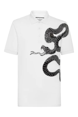 Slim Fit Polo Shirt SS Snake