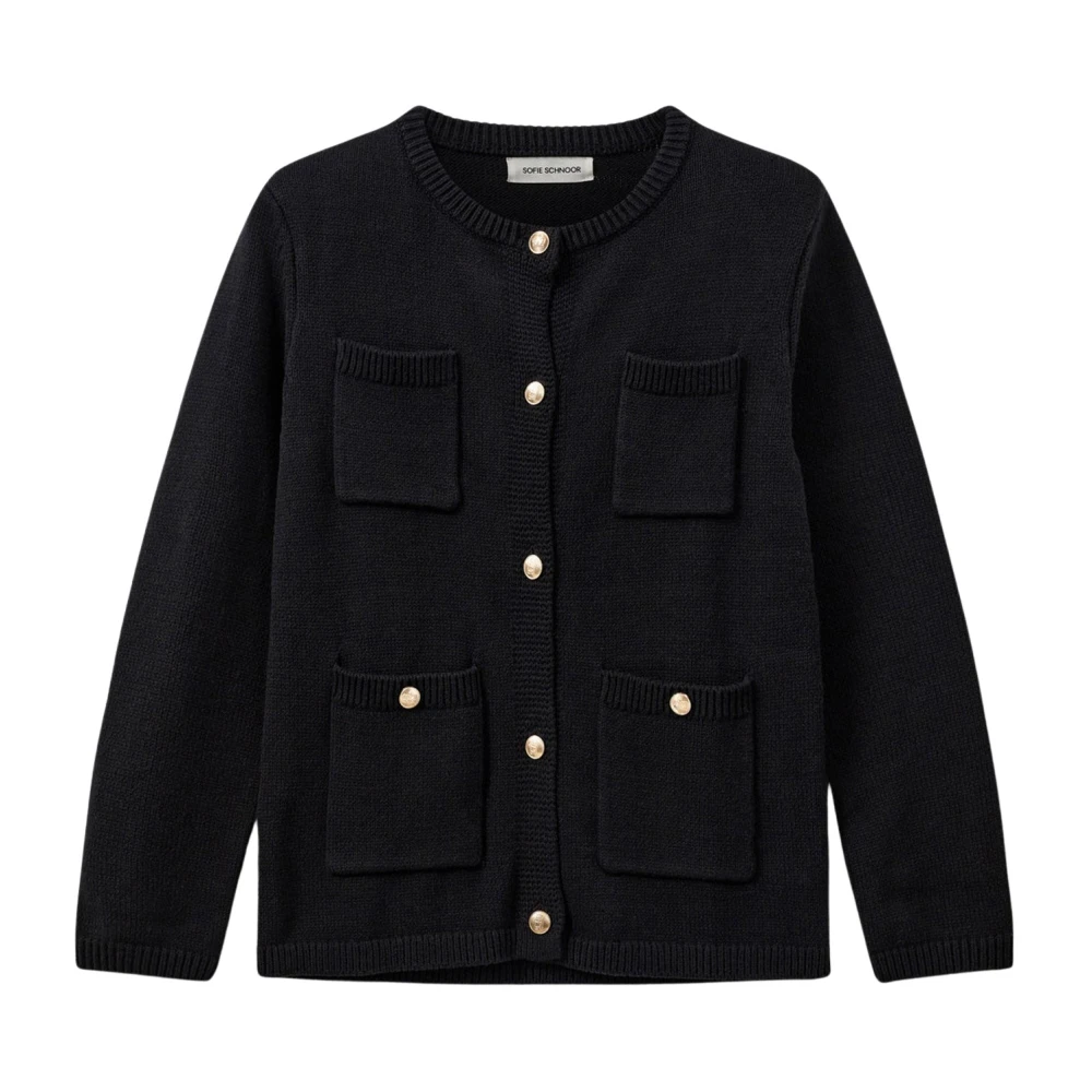 Sofie Schnoor Women's Black Cardigans, Xl, Cardigan