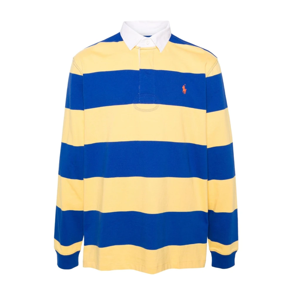 Polo Ralph Lauren Gele Twill Rugby Kraag T-shirts en Polos Multicolor Heren