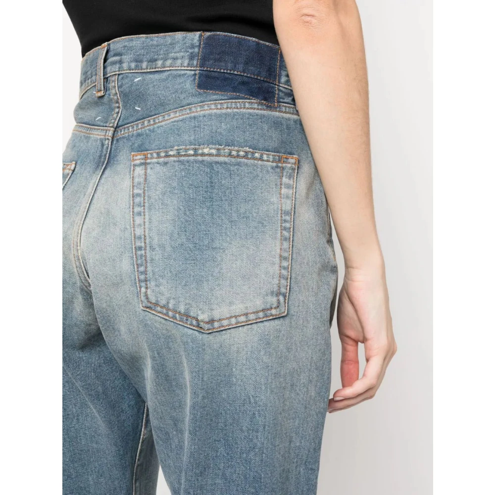 Maison Margiela Versleten straight-leg jeans Blue Dames