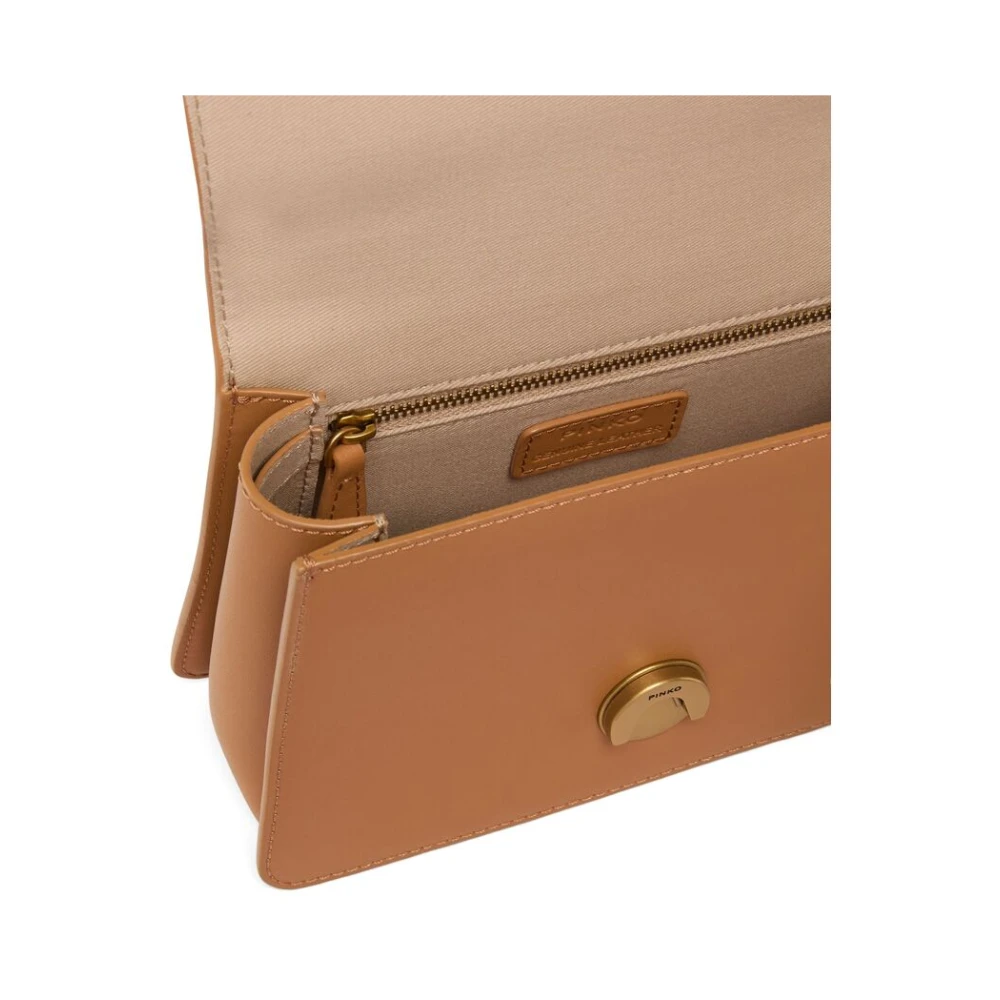 pinko Love Birds Bruine Schoudertas Brown Dames