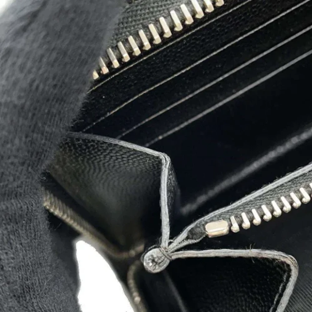 Saint Laurent Vintage Pre-owned Leather wallets Black Dames