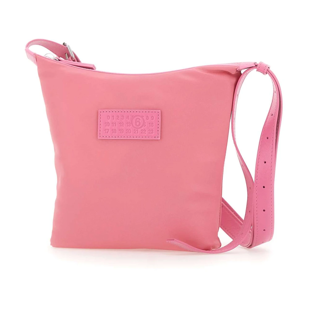 Mm6 Maison Margiela Women's Pink Numeric Vertical Crossbody Bag - Cross Body Bags - One Size - Bags