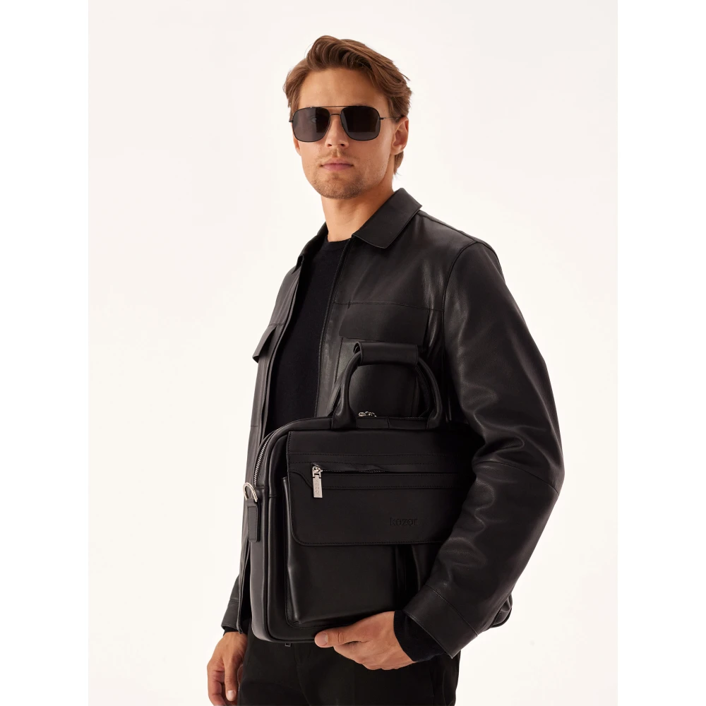 Kazar Zwarte tas voor mannen Black Heren