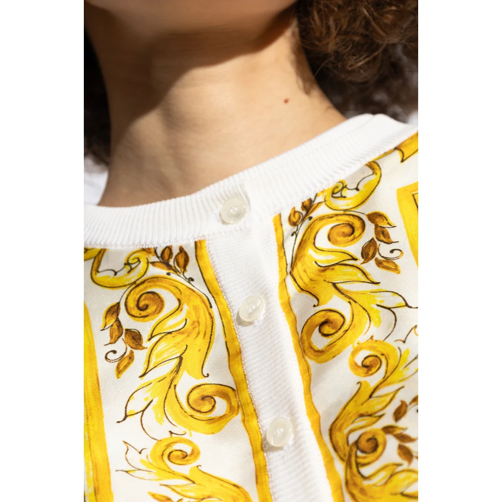 Dolce & Gabbana Geknoopte vest White Dames