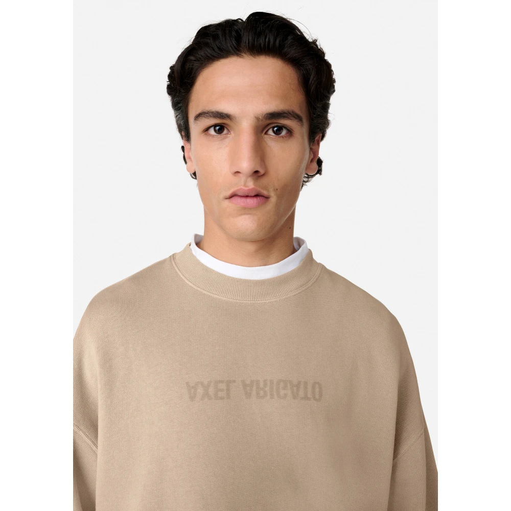 Axel Arigato Distort Washed Sweatshirt Gray Heren