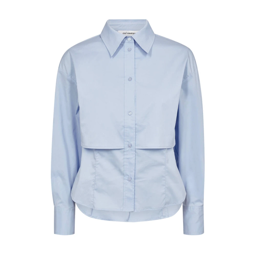 Co'Couture Dubbele laag shirt SandyCC stijl Blue Dames