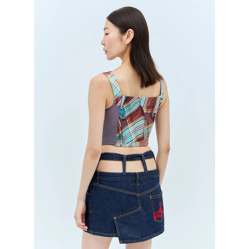 Vivienne Westwood Mesh Panel Corset Top Multicolor Dames