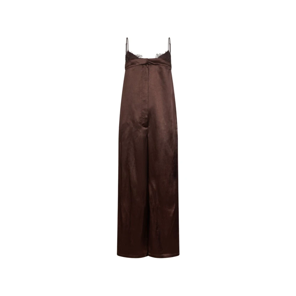 Liu Jo Women's Brown Jumpsuits, M, Satin Jumpsuit