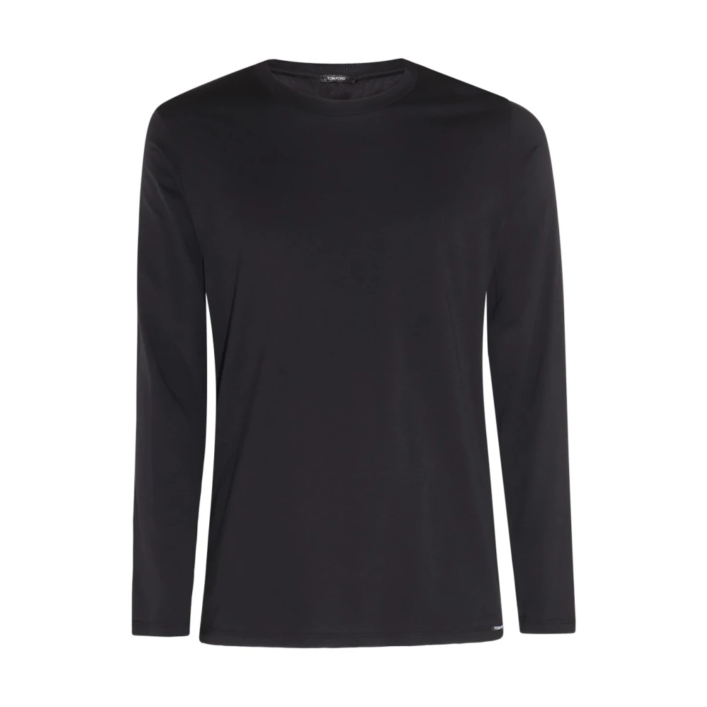 Tom Ford Zwarte T-shirts en Polos Stijl Model Naam Black Heren