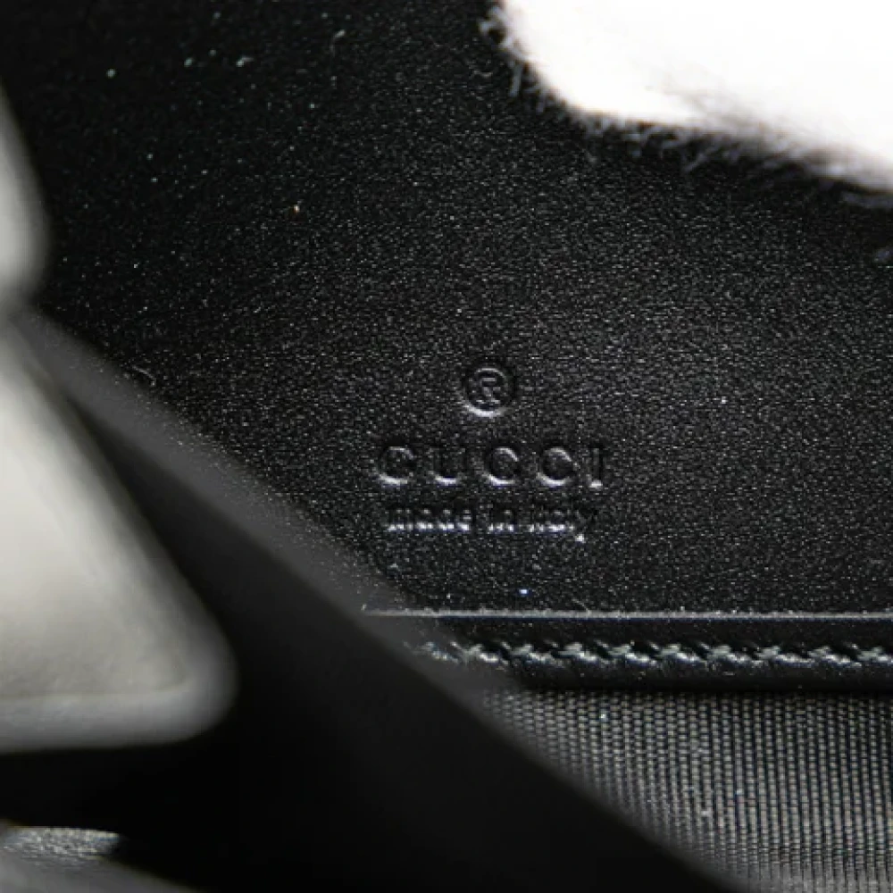 Gucci Vintage Pre-owned Leather wallets Black Dames