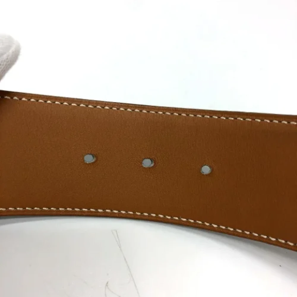 Hermès Vintage Pre-owned Leather belts Blue Heren