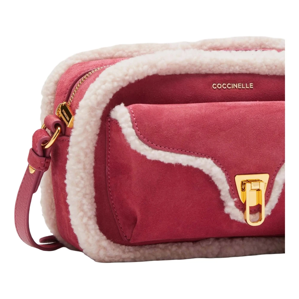 Coccinelle Schoudertas van Shearling met Iconische Sluiting Multicolor Dames