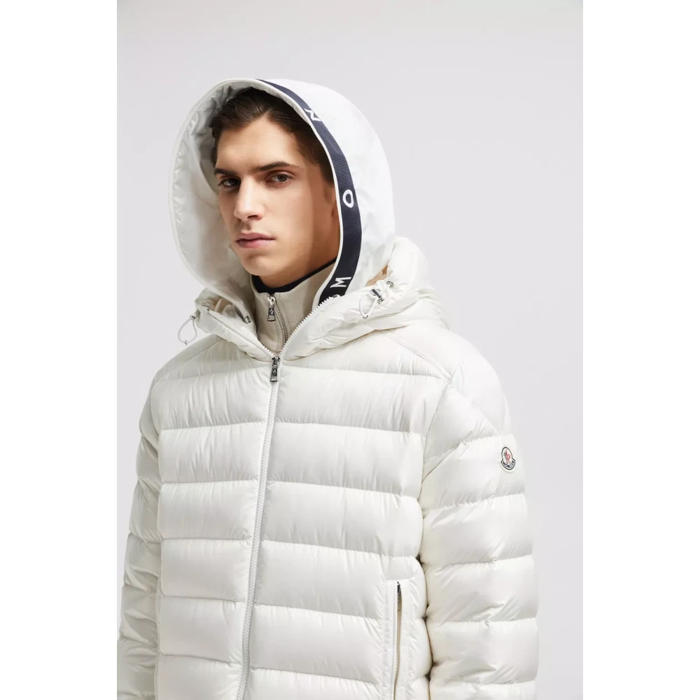 Moncler Witte Jassen met Verstelbare Capuchon White Heren