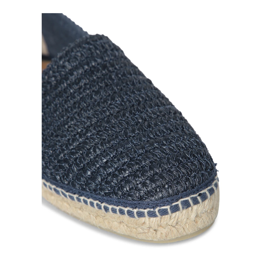 Castañer Blauwe geweven raffia espadrilles Blue Heren