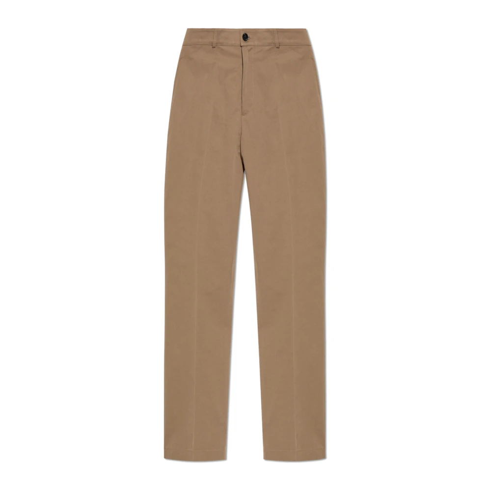 Burberry Broek met logo Brown Heren