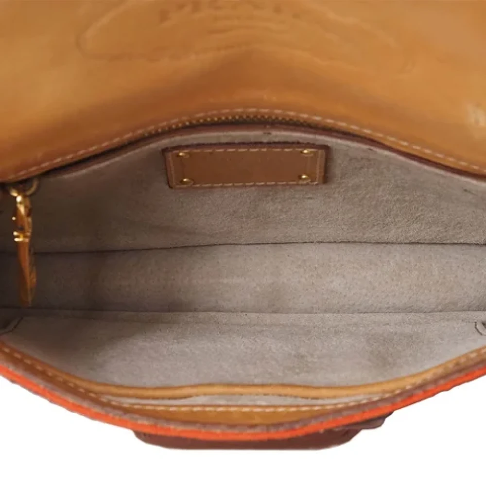 Prada Vintage Pre-owned Canvas prada-bags Orange Dames