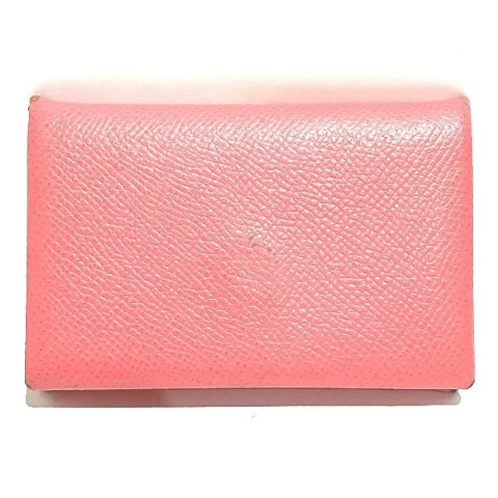 Hermès Vintage Pre-owned Leather wallets Pink Dames
