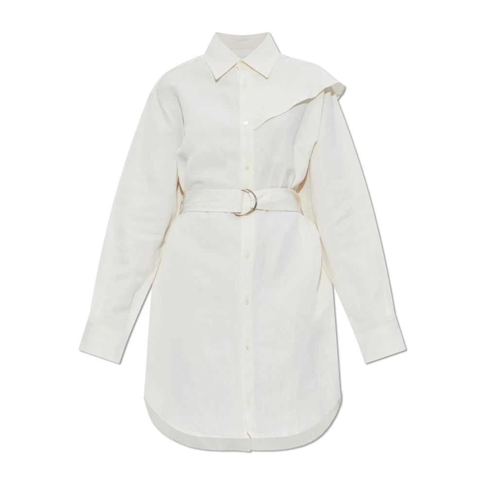 JW Anderson Jurk met riem Beige Dames