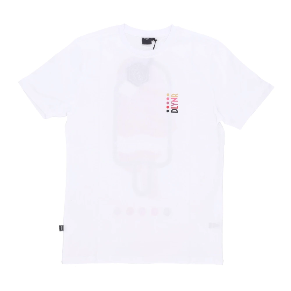 Dolly Noire Aardbeipatroon Heren T-shirt Wit White Heren