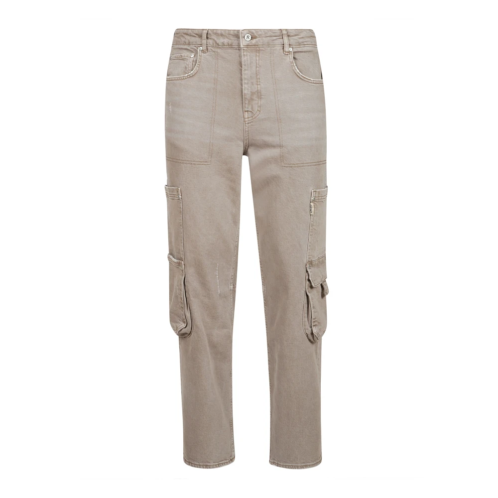 Represent Workshop Denim Rechte Broek Beige Heren