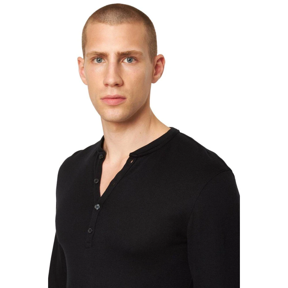 Orlebar Brown Zwarte Cashmere Longsleeve Black Heren