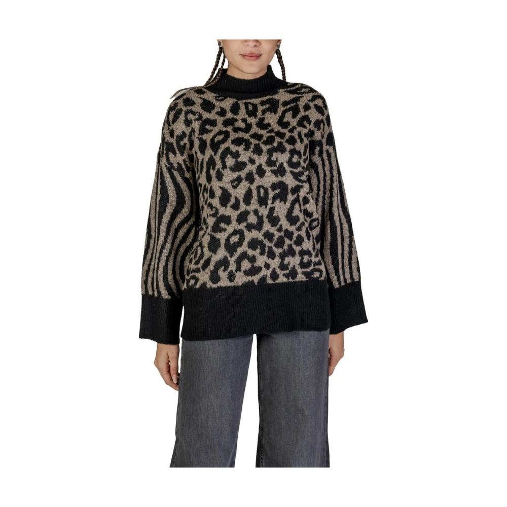 Vero Moda Beige Acryl Trui Herfst Winter Collectie Black Dames