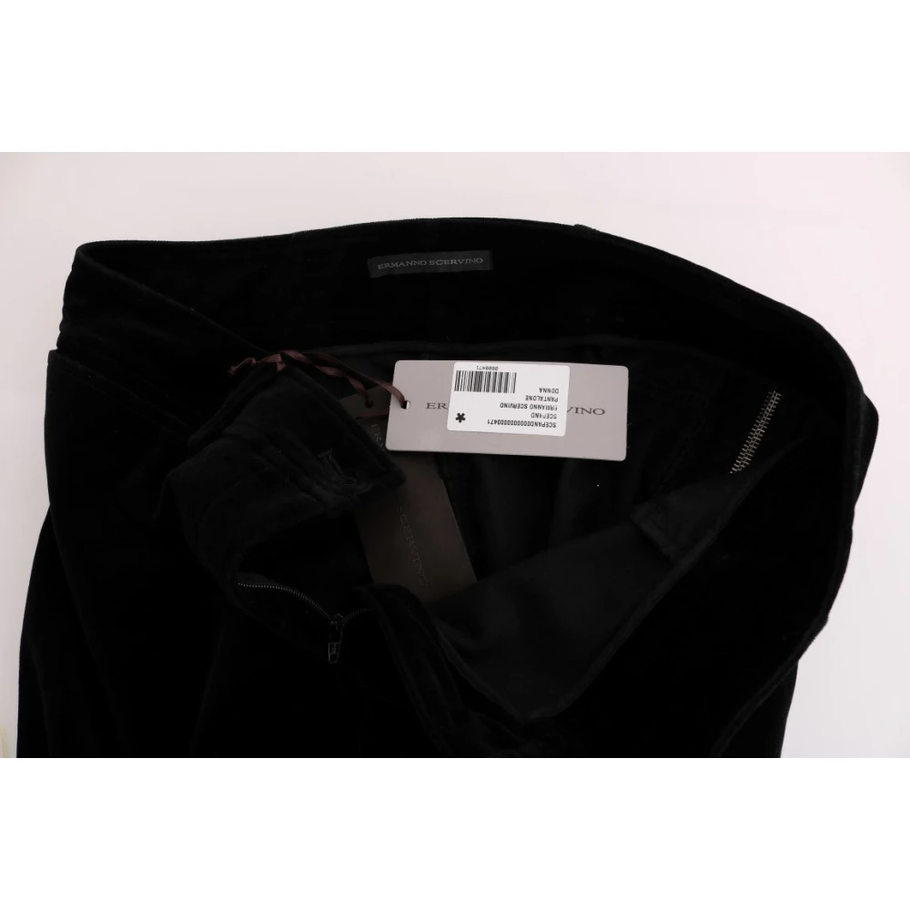 Ermanno Scervino Chique Zwarte Cropped Broek Black Dames