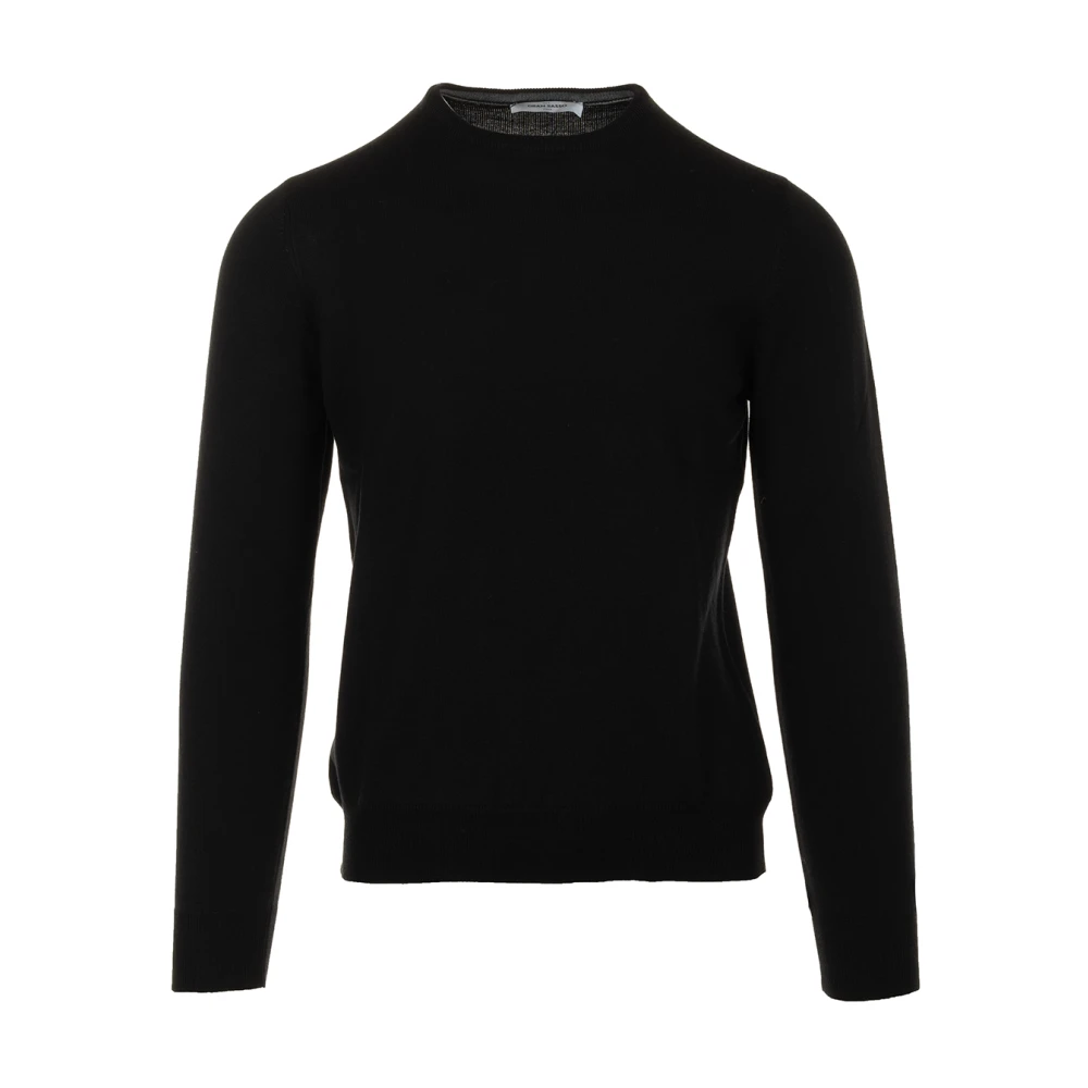 Gran Sasso Zwarte Sweater Paricollo Black Heren