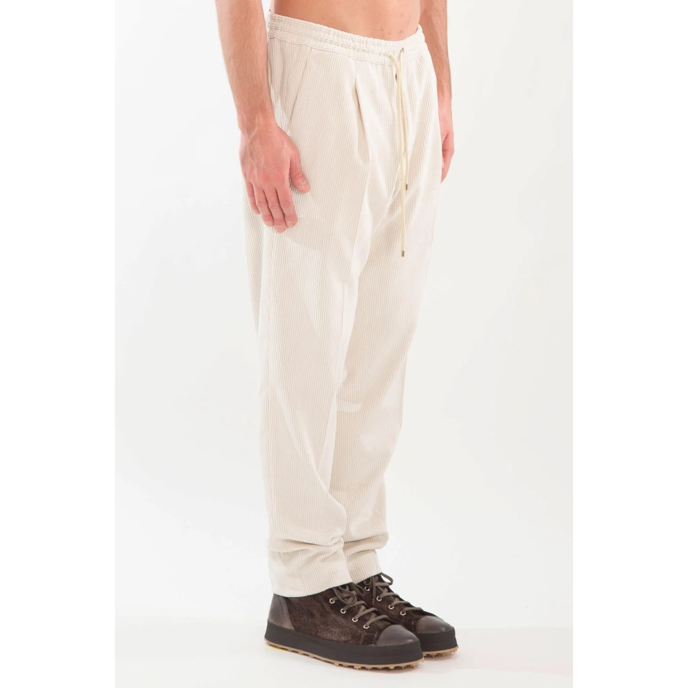 Briglia Needlecord Broek voor Wimbledon Stijl Beige Heren