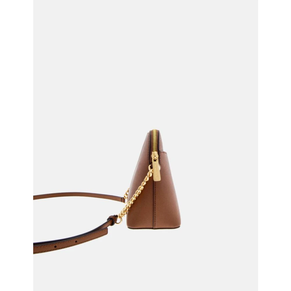 Michael Kors Dome Jet Set Crossbody Bag Brown Dames