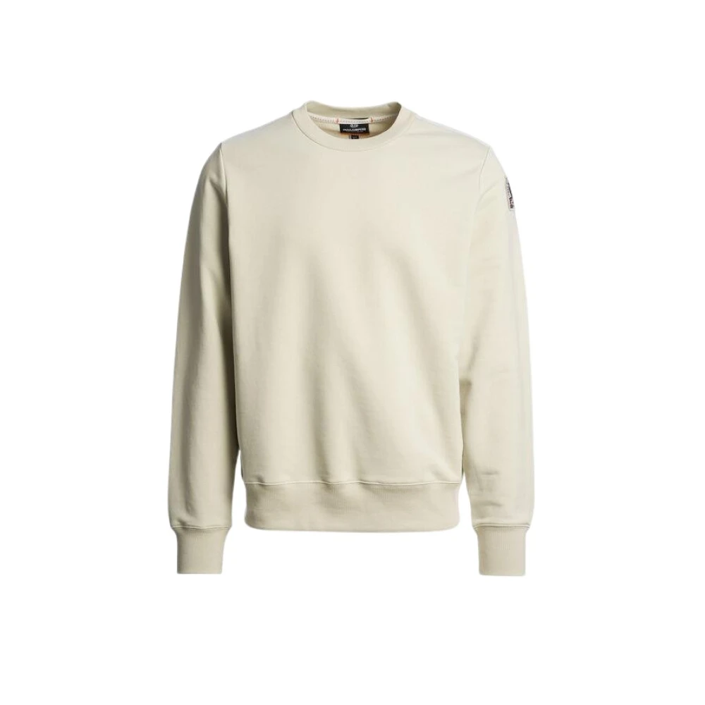 Parajumpers Zachte Katoenen Ronde Hals Sweater Beige Heren