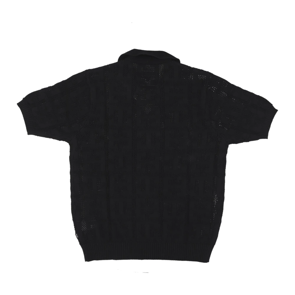 HUF Jacquard Zip Sweater Black Heren