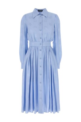 light-blue-satin-shirt-dress