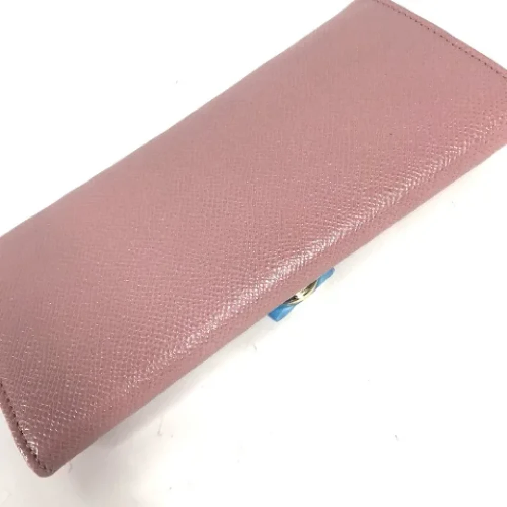 Bvlgari Vintage Pre-owned Leather wallets Pink Dames